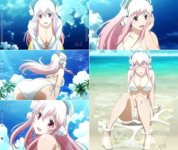 super sonico bikini anime