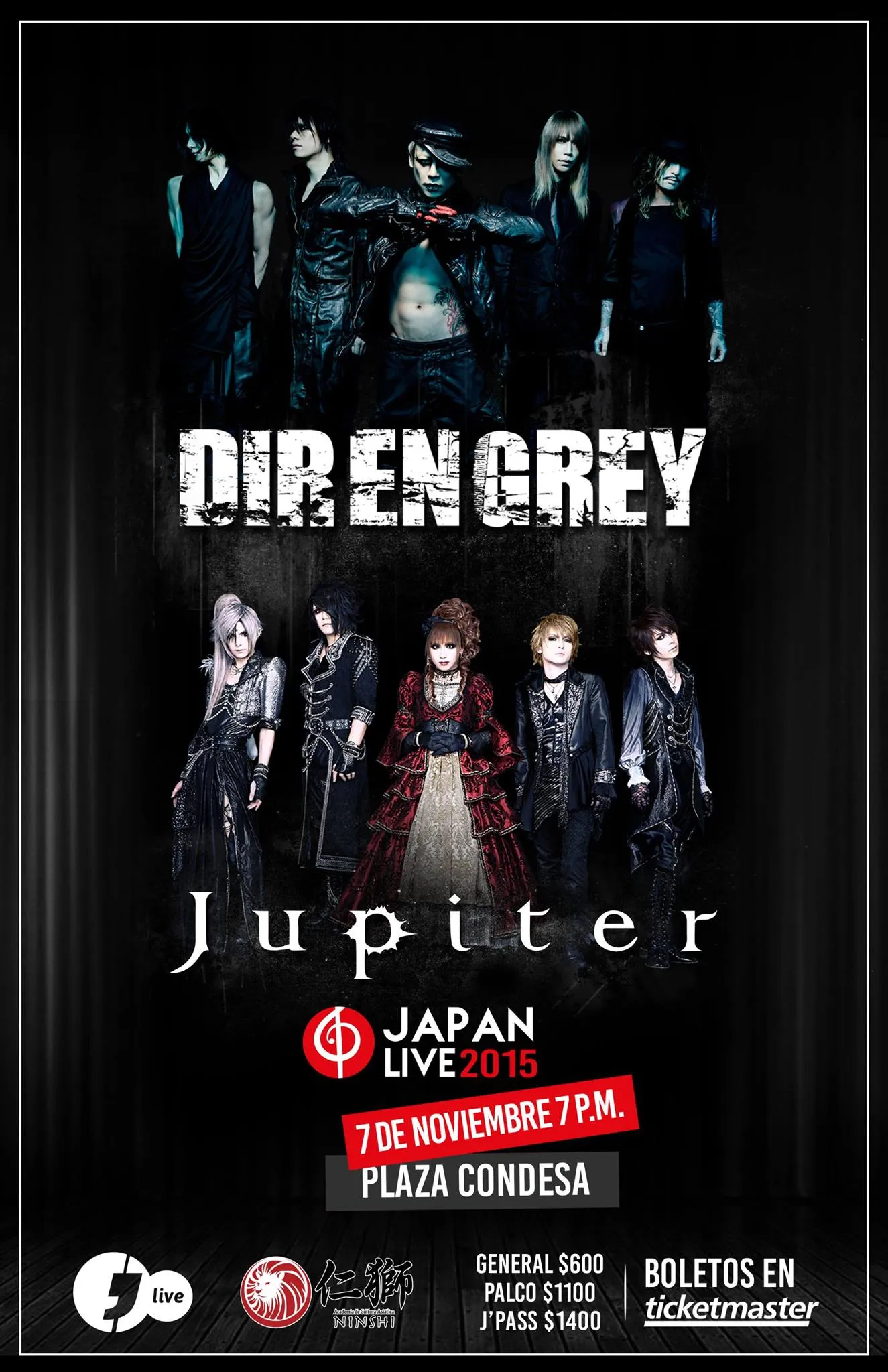 Japan Live 2015 : Dir en Grey y Jupiter