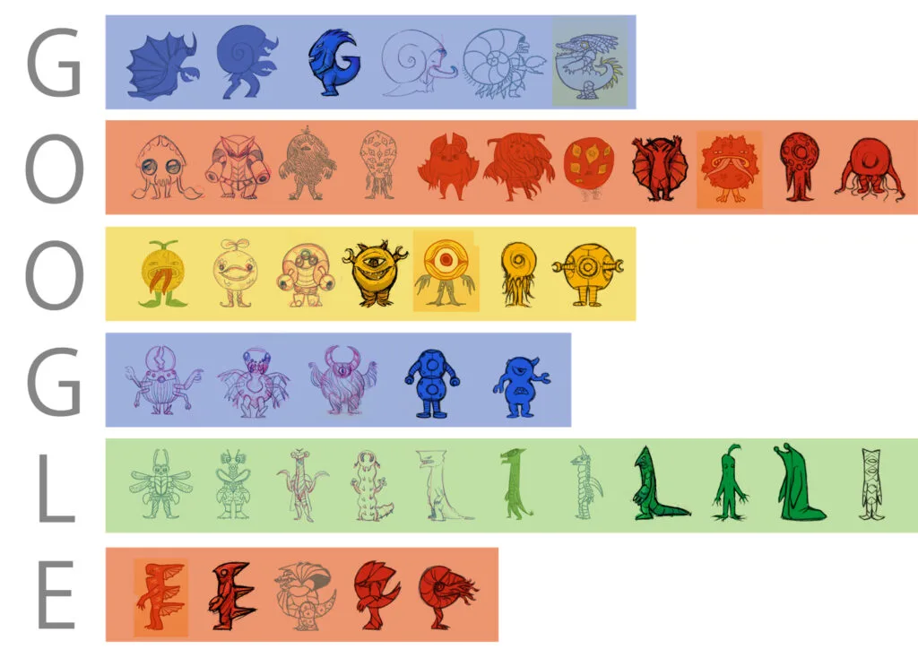 Eiji Tsuburaya Google Doodle monsters