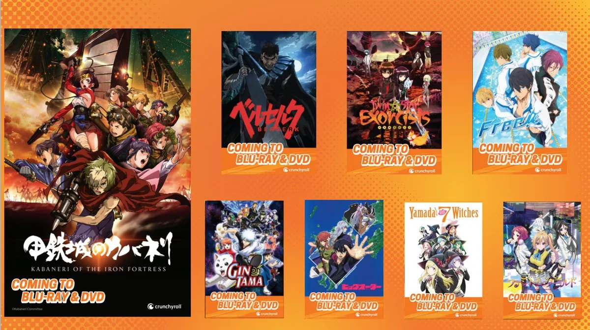 Crunchyroll lanzamientos en BD y DVD